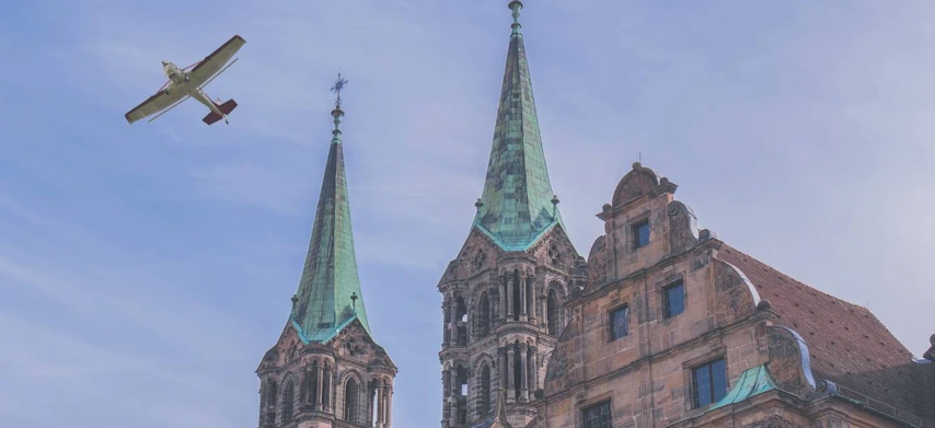 Flug über Bamberg