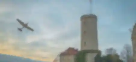 Flug über Bielefeld