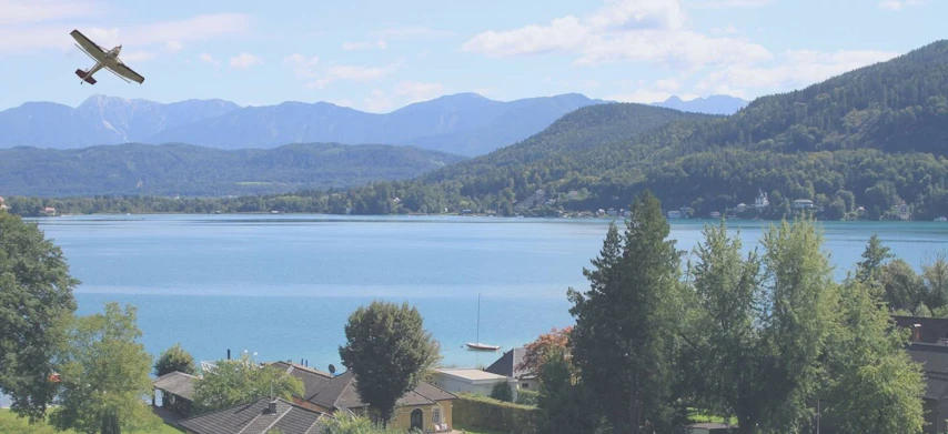 Flug über Klagenfurt