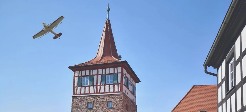 Flug über Kulmbach