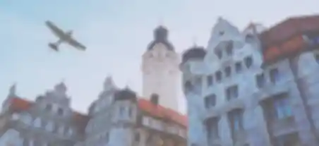 Flug über Leipzig