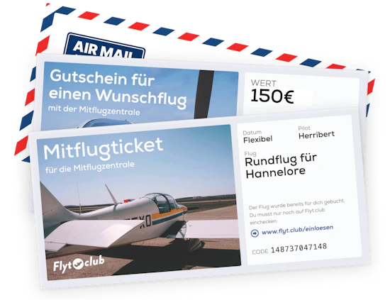 Gutscheine für die Mitflugzentrale